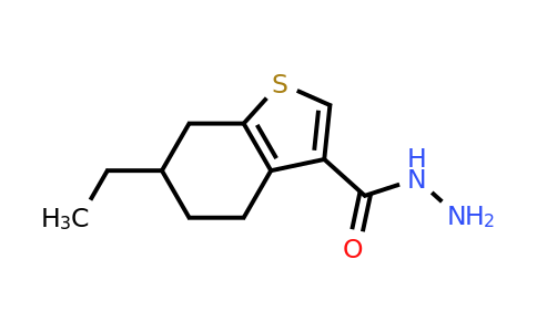 CAS 956576-48-0 | 6-Ethyl-4,5,6,7-tetrahydrobenzo[b]thiophene-3-carbohydrazide