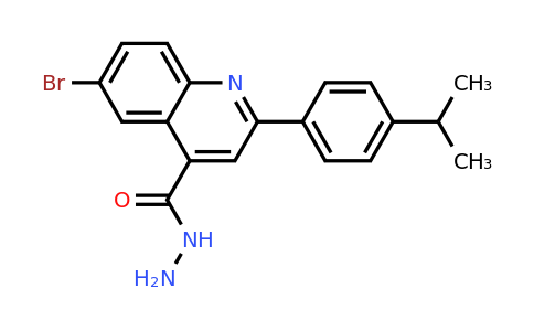 CAS 956576-49-1 | 6-Bromo-2-(4-isopropylphenyl)quinoline-4-carbohydrazide