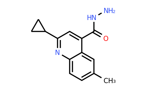 CAS 956576-50-4 | 2-Cyclopropyl-6-methylquinoline-4-carbohydrazide