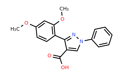 CAS 956611-49-7 | 3-(2,4-dimethoxyphenyl)-1-phenyl-1H-pyrazole-4-carboxylic acid