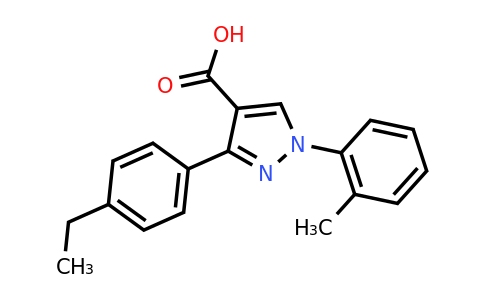 CAS 956624-58-1 | 3-(4-ethylphenyl)-1-(2-methylphenyl)-1H-pyrazole-4-carboxylic acid