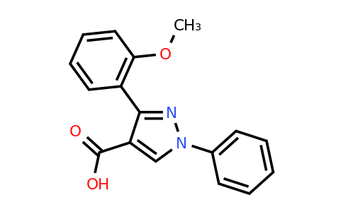 CAS 956625-04-0 | 3-(2-methoxyphenyl)-1-phenyl-1H-pyrazole-4-carboxylic acid