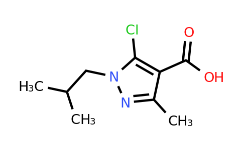 CAS 956755-70-7 | 5-chloro-3-methyl-1-(2-methylpropyl)-1H-pyrazole-4-carboxylic acid
