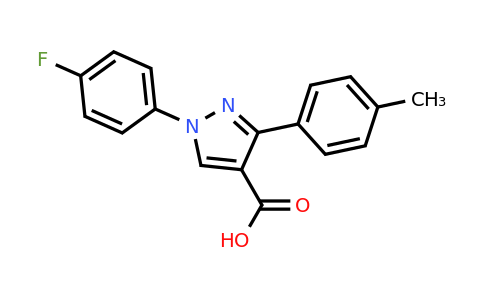 CAS 956779-12-7 | 1-(4-fluorophenyl)-3-(4-methylphenyl)-1H-pyrazole-4-carboxylic acid