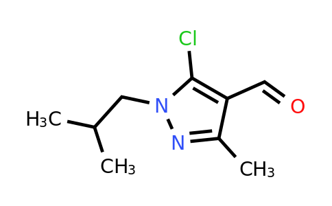 CAS 956780-60-2 | 5-chloro-3-methyl-1-(2-methylpropyl)-1H-pyrazole-4-carbaldehyde