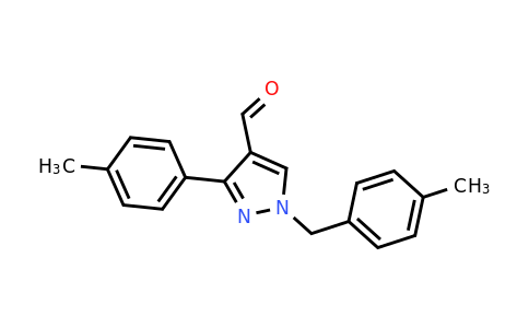 CAS 956785-40-3 | 3-(4-methylphenyl)-1-[(4-methylphenyl)methyl]-1H-pyrazole-4-carbaldehyde