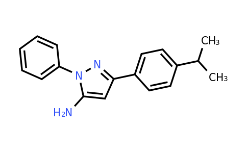 CAS 956949-94-3 | 1-phenyl-3-[4-(propan-2-yl)phenyl]-1H-pyrazol-5-amine