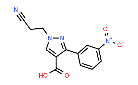 CAS 956984-51-3 | 1-(2-Cyanoethyl)-3-(3-nitrophenyl)-1H-pyrazole-4-carboxylic acid