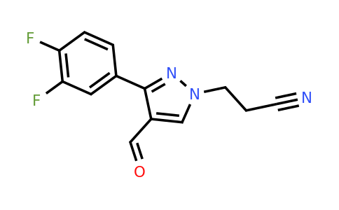 CAS 956984-73-9 | 3-[3-(3,4-difluorophenyl)-4-formyl-1H-pyrazol-1-yl]propanenitrile