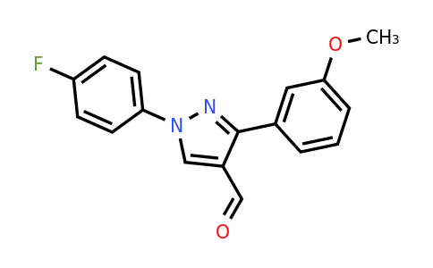 CAS 956984-87-5 | 1-(4-fluorophenyl)-3-(3-methoxyphenyl)-1H-pyrazole-4-carbaldehyde