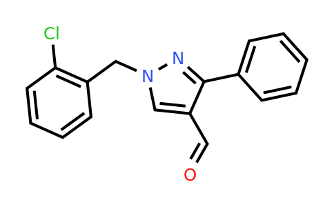 CAS 956986-03-1 | 1-[(2-chlorophenyl)methyl]-3-phenyl-1H-pyrazole-4-carbaldehyde
