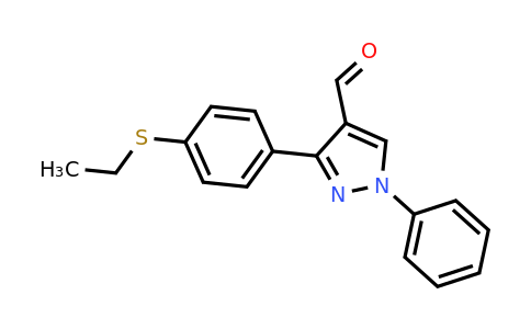 CAS 957014-27-6 | 3-[4-(ethylsulfanyl)phenyl]-1-phenyl-1H-pyrazole-4-carbaldehyde