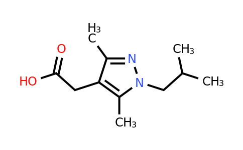 CAS 957023-29-9 | 2-[3,5-dimethyl-1-(2-methylpropyl)-1H-pyrazol-4-yl]acetic acid