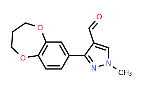 CAS 957023-35-7 | 3-(3,4-dihydro-2H-1,5-benzodioxepin-7-yl)-1-methyl-1H-pyrazole-4-carbaldehyde