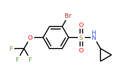 CAS 957062-79-2 | 2-Bromo-N-cyclopropyl-4-(trifluoromethoxy)benzenesulfonamide