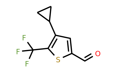 CAS 957205-98-0 | 4-Cyclopropyl-5-(trifluoromethyl)thiophene-2-carbaldehyde