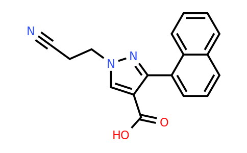 CAS 957369-89-0 | 1-(2-Cyanoethyl)-3-(naphthalen-1-yl)-1H-pyrazole-4-carboxylic acid