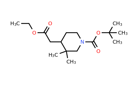 CAS 958026-96-5 | tert-butyl 4-(2-ethoxy-2-oxoethyl)-3,3-dimethylpiperidine-1-carboxylate