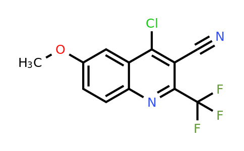 CAS 959271-96-6 | 4-Chloro-6-methoxy-2-(trifluoromethyl)quinoline-3-carbonitrile
