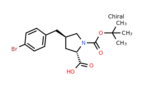 CAS 959576-28-4 | (2S,4R)-4-(4-Bromobenzyl)-1-(tert-butoxycarbonyl)pyrrolidine-2-carboxylic acid