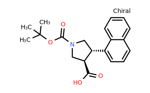 CAS 959577-47-0 | (3R,4S)-1-(tert-Butoxycarbonyl)-4-(naphthalen-1-yl)pyrrolidine-3-carboxylic acid
