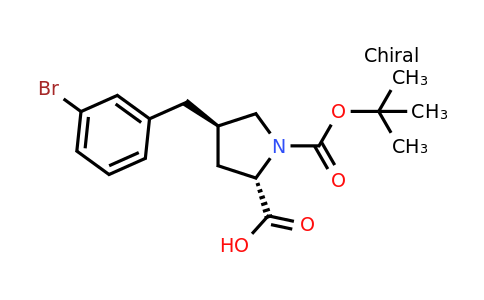 CAS 959579-64-7 | (2S,4R)-4-(3-Bromobenzyl)-1-(tert-butoxycarbonyl)pyrrolidine-2-carboxylic acid