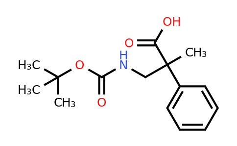 CAS 960363-66-0 | 3-{[(tert-butoxy)carbonyl]amino}-2-methyl-2-phenylpropanoic acid