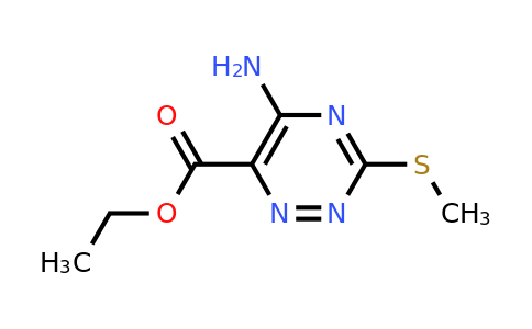 CAS 96259-44-8 | Ethyl 5-amino-3-(methylthio)-1,2,4-triazine-6-carboxylate