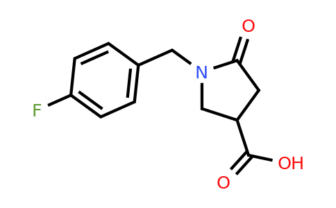 CAS 96449-68-2 | 1-(4-Fluorobenzyl)-5-oxo-3-pyrrolidinecarboxylic acid
