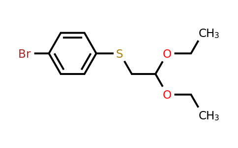 CAS 96804-05-6 | 1-bromo-4-[(2,2-diethoxyethyl)sulfanyl]benzene