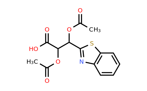 CAS 97338-86-8 | 2,3-bis(acetyloxy)-3-(1,3-benzothiazol-2-yl)propanoic acid