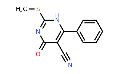CAS 97693-21-5 | 2-(Methylthio)-4-oxo-6-phenyl-1,4-dihydropyrimidine-5-carbonitrile