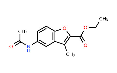 CAS 99252-61-6 | Ethyl 5-acetamido-3-methylbenzofuran-2-carboxylate