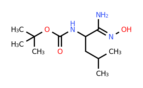CAS 99701-34-5 | tert-Butyl N-[1-(N'-hydroxycarbamimidoyl)-3-methylbutyl]carbamate