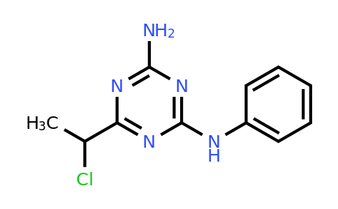CAS 99860-35-2 | 6-(1-Chloroethyl)-N2-phenyl-1,3,5-triazine-2,4-diamine