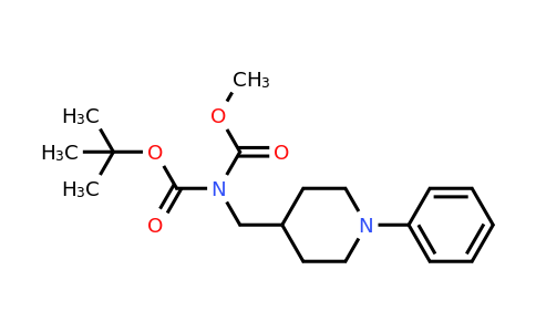 Tert-butyl (methoxycarbonyl)(1-phenylpiperidin-4-YL)methylcarbamate