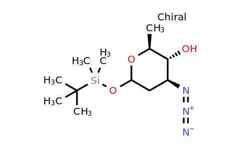 1-O-Tert-butyldimethylsilyl 3-azido-2,3-dideoxy-L-rhamnopyranose