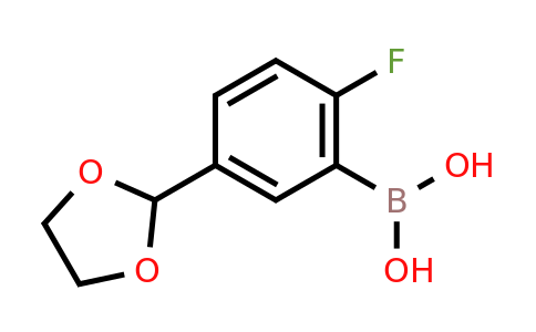 [5-(1,3-Dioxolan-2-YL)-2-fluorophenyl]boronic acid