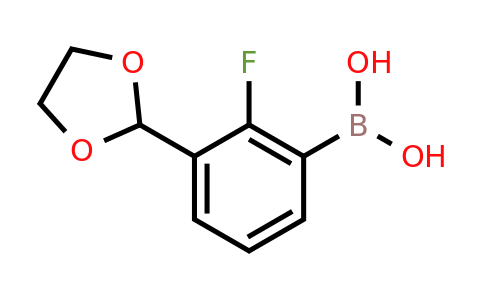 [3-(1,3-Dioxolan-2-YL)-2-fluorophenyl]boronic acid