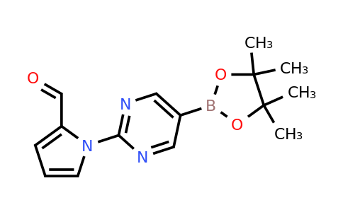 1-[5-(4,4,5,5-Tetramethyl-[1,3,2]dioxaborolan-2-YL)-pyrimidin-2-YL]-1H-pyrrole-2-carbaldehyde