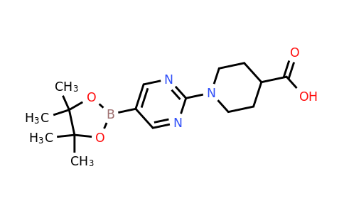 1-[5-(4,4,5,5-Tetramethyl-[1,3,2]dioxaborolan-2-YL)-pyrimidin-2-YL]-piperidine-4-carboxylic acid
