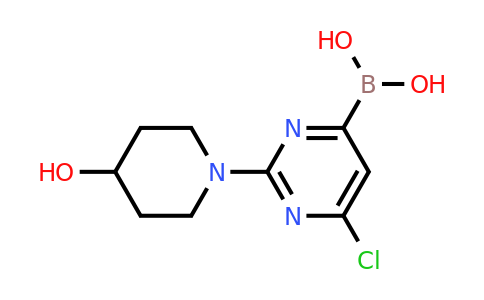 2-(4-Hydroxypiperidin-1-YL)-6-chloropyrimidine-4-boronic acid