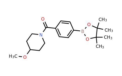 (4-Methoxypiperidin-1-YL)(4-(4,4,5,5-tetramethyl-1,3,2-dioxaborolan-2-YL)phenyl)methanone
