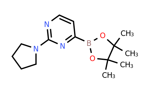 2-(Pyrrolidin-1-YL)-4-(4,4,5,5-tetramethyl-1,3,2-dioxaborolan-2-YL)pyrimidine