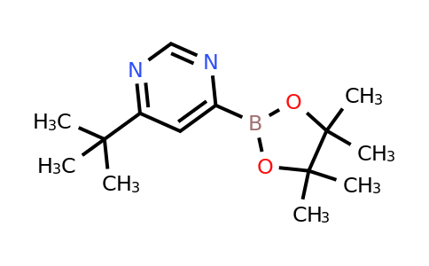 4-Tert-butyl-6-(4,4,5,5-tetramethyl-1,3,2-dioxaborolan-2-YL)pyrimidine