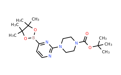 Tert-butyl 4-[4-(4,4,5,5-tetramethyl-1,3,2-dioxaborolan-2-YL)pyrimidin-2-YL]piperazine-1-carboxylate