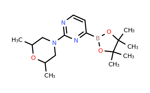 2,6-Dimethyl-4-[4-(4,4,5,5-tetramethyl-1,3,2-dioxaborolan-2-YL)pyrimidin-2-YL]morpholine