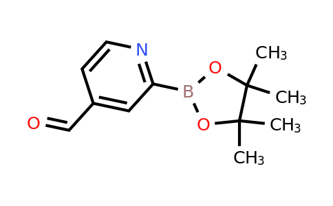 2-(4,4,5,5-Tetramethyl-1,3,2-dioxaborolan-2-YL)isonicotinaldehyde