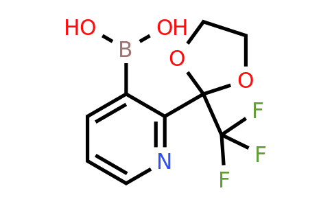 2-(2-Trifluoromethyl-[1,3]dioxolan-2-YL)-pyridin-3-ylboronic acid