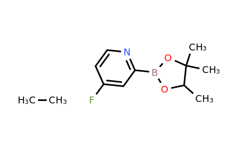 4-Fluoro-2-(4,4,5-trimethyl-1,3,2-dioxaborolan-2-YL)pyridine compound with ethane (1:1)